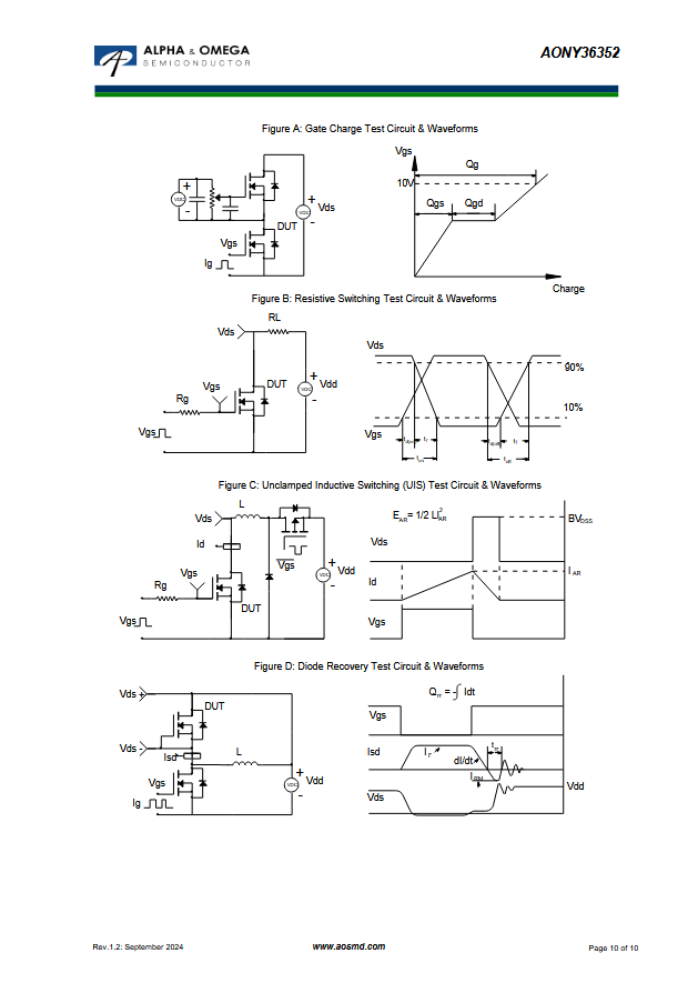 AONY36352 Transistor: N-MOSFET x2 unipolaire 30V 31/72,5A 8,5/18W ALPHA & OME