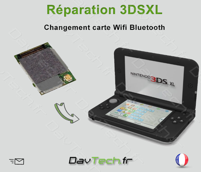 Forfait réparation carte module Wifi Bluetooth 3DS XL