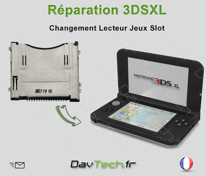 Forfait réparation Lecteur Slot cartouche Jeux 3DS XL