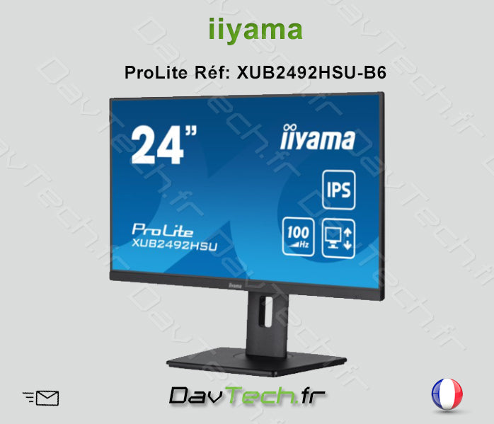 Moniteur écran iiyama - ProLite XUB2492HSU-B6- Stock Fournisseur Français