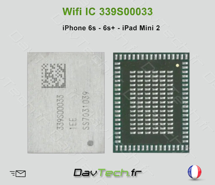 339S00033 circuit intégrés puce WiFi Bluetooth iPhone 6s/6s+ u5200 iPad Mini 2