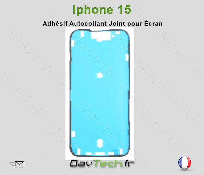 Adhésif Autocollant Sticker joint étanche LCD pour iPhone 15