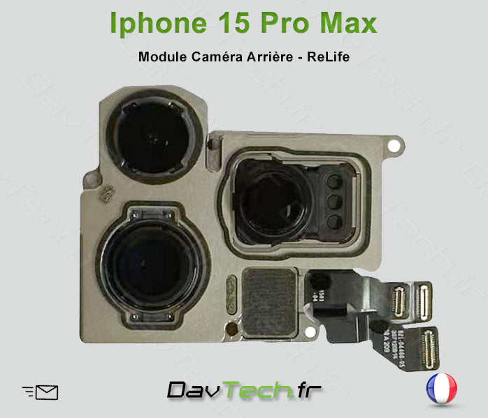Module Nappe Caméras Arrières pour Apple iPhone 15 Pro Max - ReLife