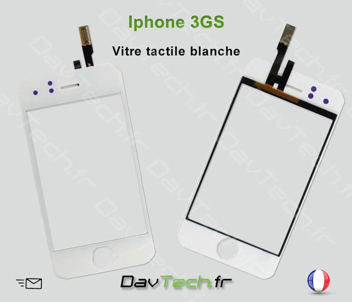 Vitre tactile Blanche pour iPhone 3Gs