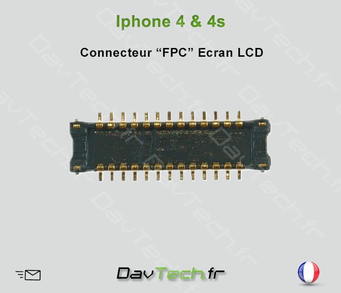 FPC connecteur Ecran LCD pour iPhone 4 & 4s