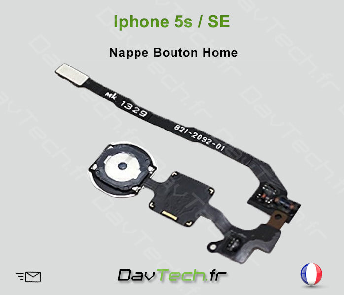 Nappe Bouton Home pour iPhone 5s / SE