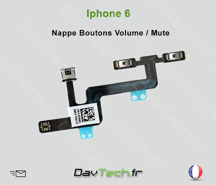 Nappe boutons Volume Mute pour iPhone 6