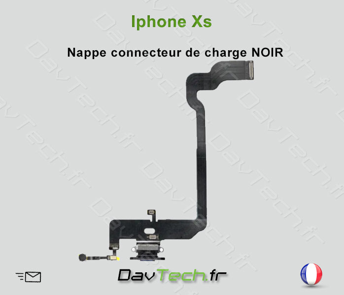 Nappe Connecteur NOIR de charge dock pour Apple iPhone XS