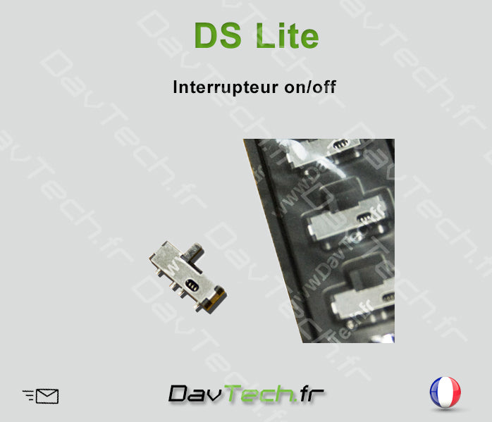 Interrupteur power on/off pour Nintendo DS Lite.