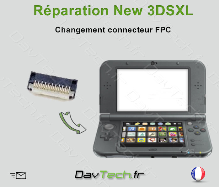 Forfait réparation grand Connecteur FPC New 3DS XL