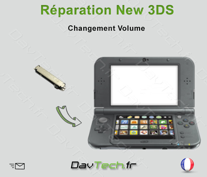 Forfait réparation Bouton volume New 3DS