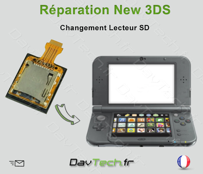 Forfait réparation Lecteur Micro SD New 3DS