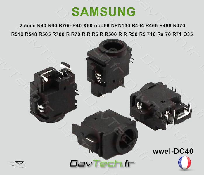 Connecteur de charge d'alimentation PC portable SAMSUNG