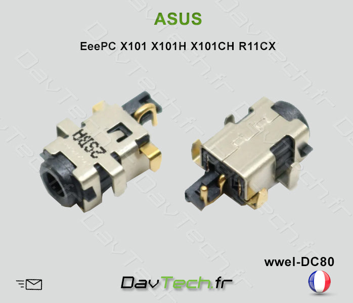 Connecteur de charge d'alimentation ASUS EeePC X101 R11CH