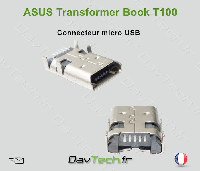Connecteur Micro USB pour ASUS Transformer Book T100TA
