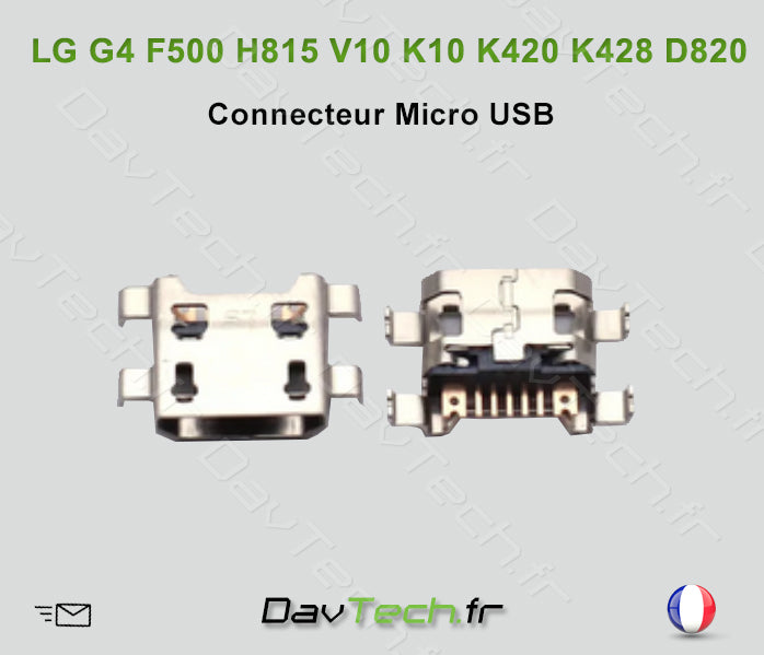 Connecteur Micro USB pour LG NEXUS 5 D820