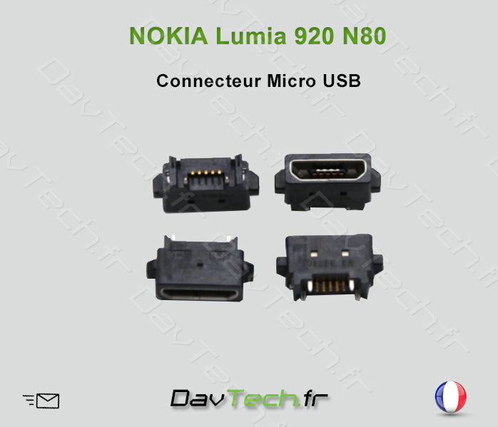 Connecteur Micro USB pour NOKIA Lumia 920 N80