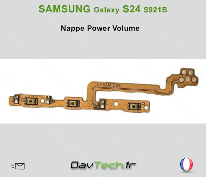 Nappe Power Volume Galaxy S24 (S921B) compatible