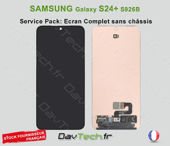 Ecran Complet Galaxy S24+ (S926B) (Sans châssis) Service Pack