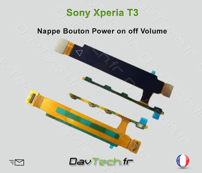 Nappe Power on/off Volume Principal Flex Câble pour Sony Xperia T3