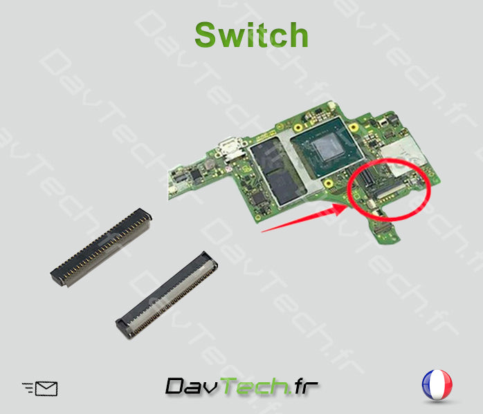 Connecteur FPC LCD pour Nintendo Switch