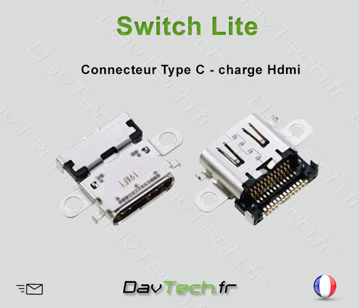 Connecteur Type-C USB Charge pour Nintendo Switch Lite