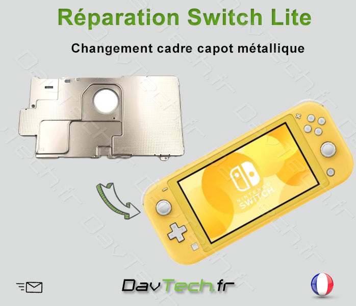 Forfait réparation du couvercle plaque métallique - Switch Lite