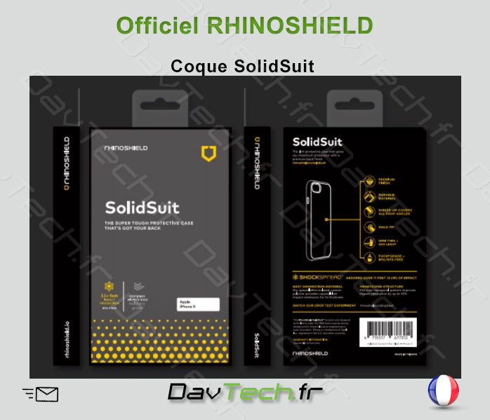 COQUE SOLIDSUIT NOIR CLASSIC COMPATIBLE MAGSAFE POUR APPLE IPHONE 14 - RHINOSHIELD