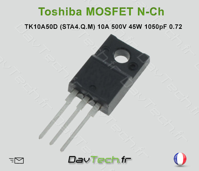 TOSHIBA TK10A50D (STA4.Q.M) MOSFET N-Ch TO220F