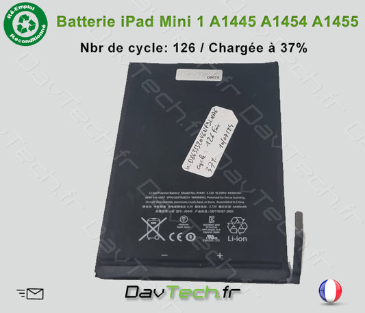 ♻️RéEmploi- Batterie APN: 616-0687 pour iPad Mini -D0075
