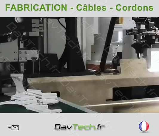 ME CONTACTER: Fabrication de Cordons Électroniques - LVDS - RF - iPex - USB - Type-C - Flex - Faisceau..