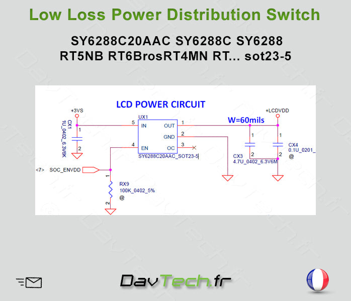 CI Low Loss Power Distribution Switch SY6288C20AAC SY6288C RT4MN sot23-5