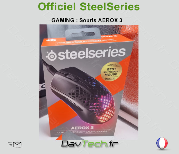 STEELSERIES Gaming SOURIS AEROX 3 - NEUF