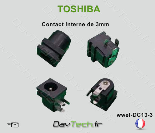 Connecteur de charge d'alimentation PC portable Toshiba