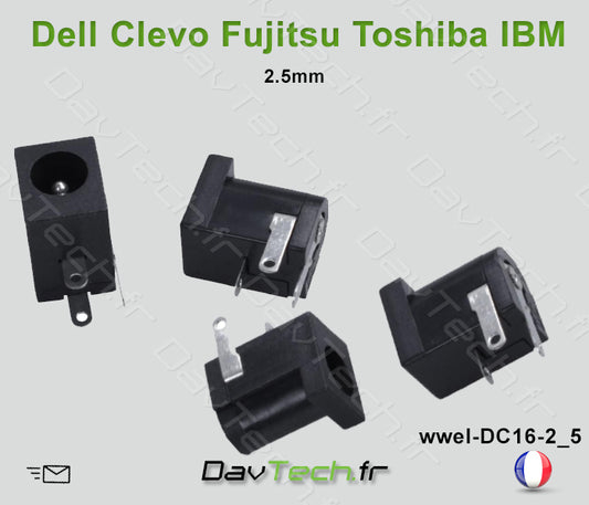 Connecteur de charge d'alimentation PC portable Toshiba DELL Fujitsu
