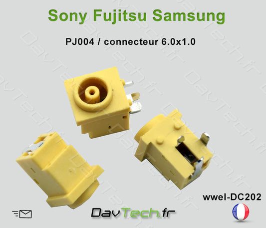 Connecteur de charge d'alimentation PC portable SONY Fujitsu SAMSUNG