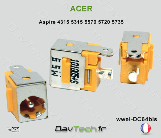 Connecteur de charge d'alimentation ACER Aspire 44315 5315 5570 5720 5735