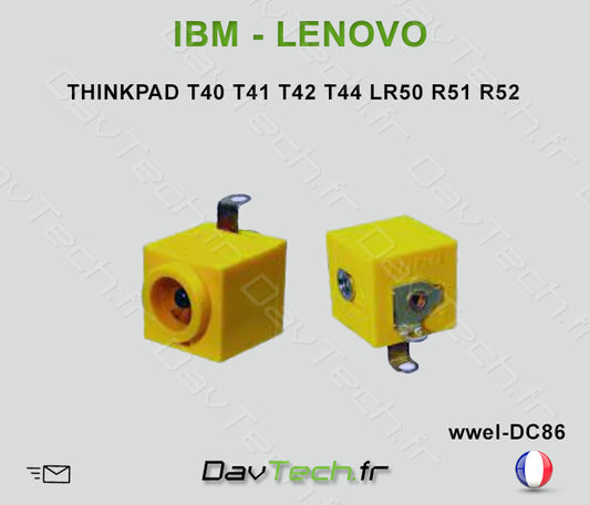 Connecteur de charge d'alimentation PC portable IBM LENOVO