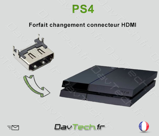 Forfait réparation Connecteur HDMi Playstation PS4