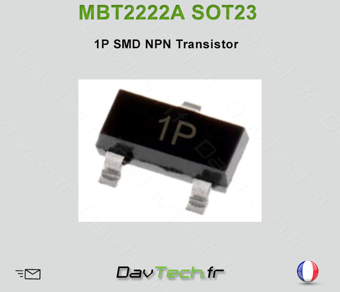 2N2222 (1P) MMBT2222A (40 V, 600 mA) NPN SMD Transistors SOT-23